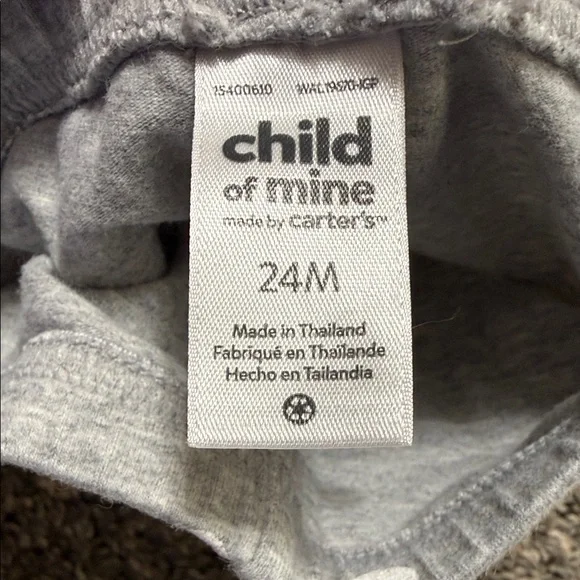 Pink Deer Sweater and Gray Polka Dot Leggings Set 24 month - Picture 2 of 2